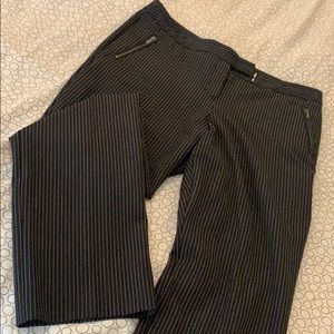 Black and white striped Worthington Modern Trouser